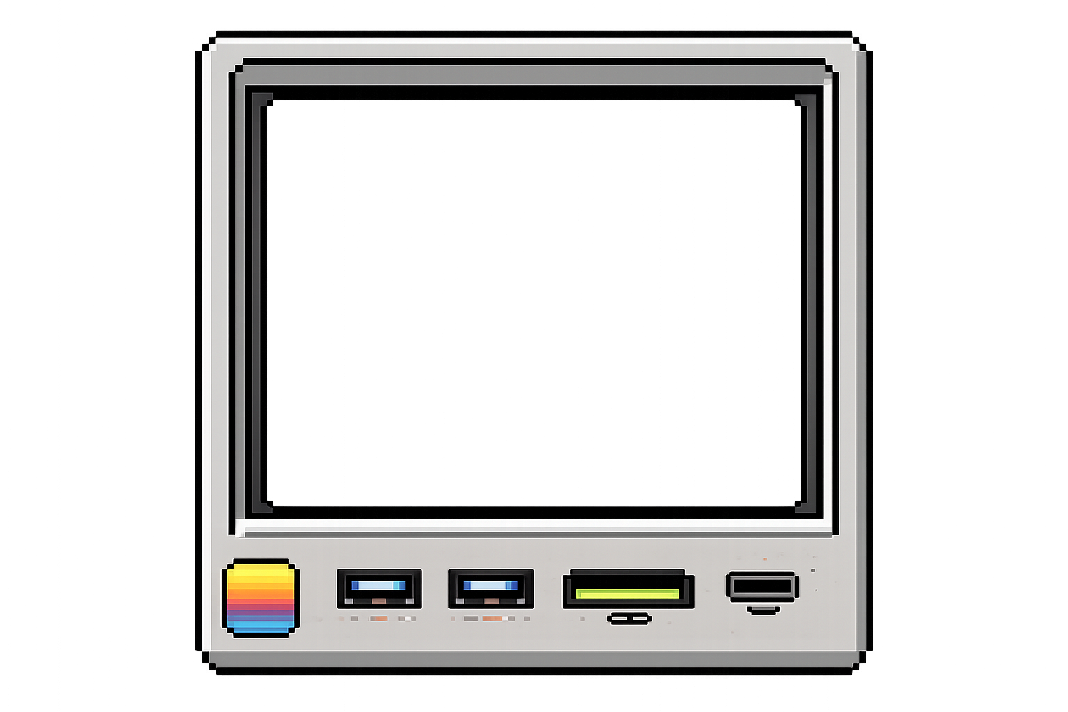 The retro Macintosh-style dock that houses the AI-agent-compatible Mac Mini